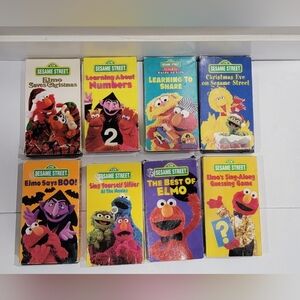 Lot Of 8 Sesame Street VHS Movies